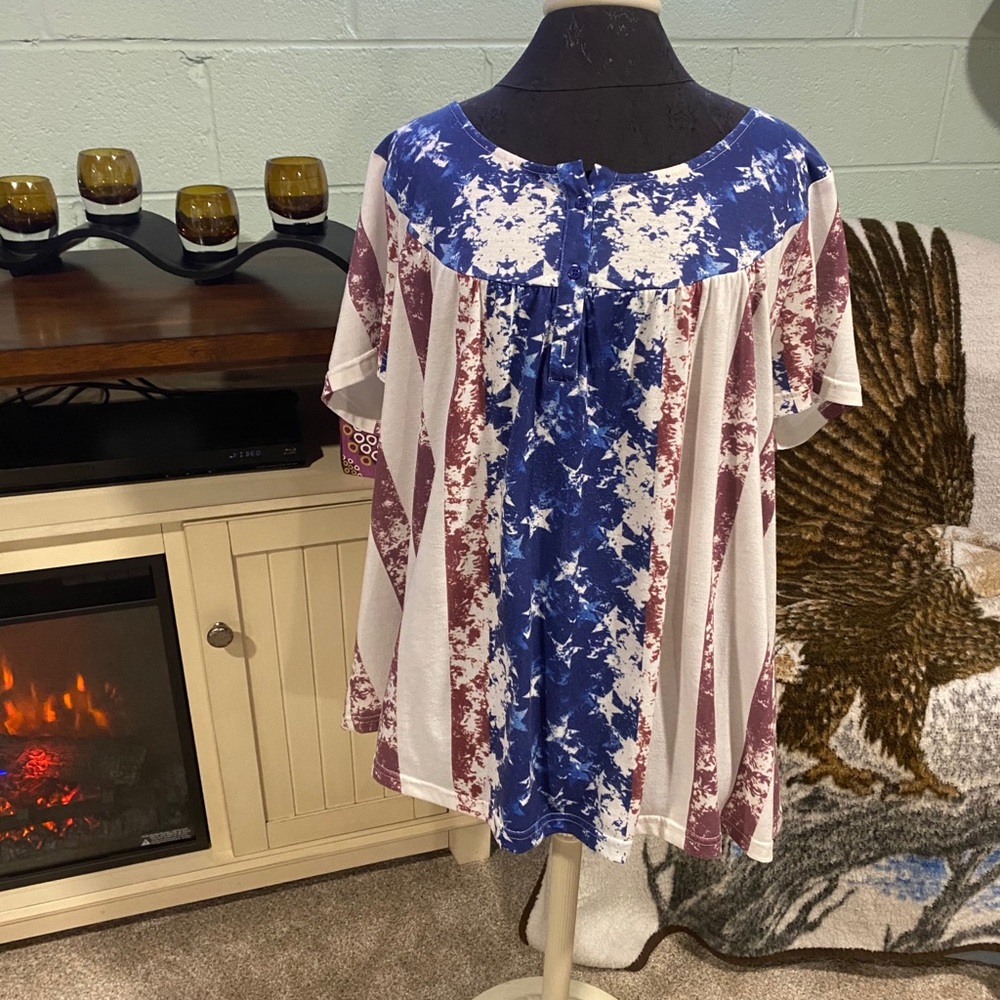 Patriotic casual top